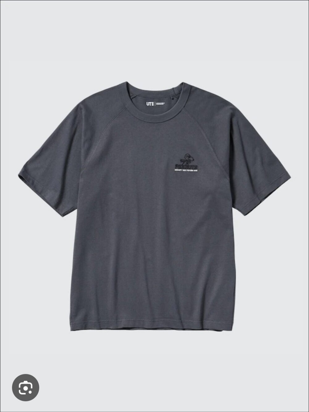 Peanuts Unisex Charcoal Grey T-shirt - 100% Cotton